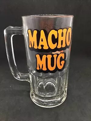 $14 • Buy Vintage Tom Wilson Ziggy Macho Mug 1979 Large Heavy Beer 32oz Drinking Glass