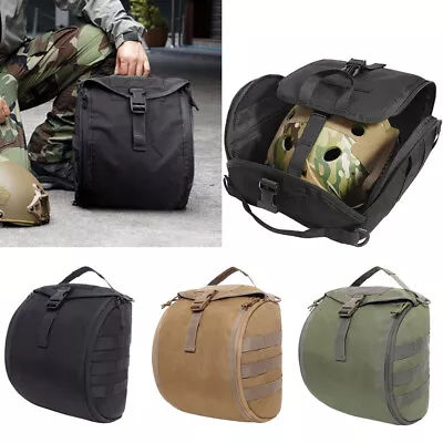 Tactical Helmet Bag Pack Molle Storage Military Carrying Pouch For Bike Hunting • $22.99
