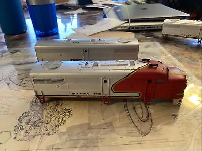 Santa Fe A And B Units Diesel Locomotive Shells Vintage Ho • $15