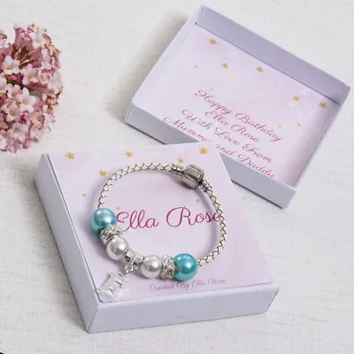£12 • Buy Girls Birthday Gift Charm Bracelet Childrens Jewellery Christmas Present & Box