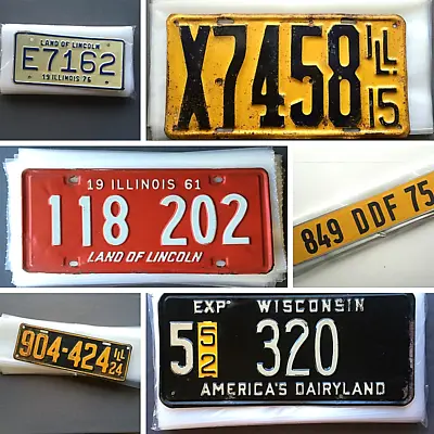 License Plate Sleeves 4 Mil Thick Poly Bags Many Sizes Vtg Tag Storage Protect  • $18.70