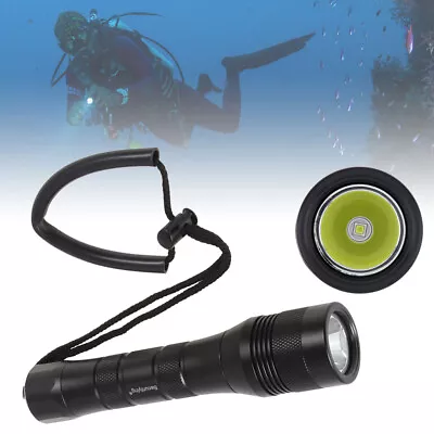 LED Waterproof Underwater Waterproof Hiking Diving Flashlight Scuba Torch Lamp • $45.79