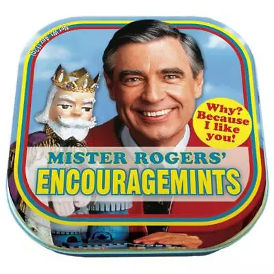 Mister Rogers Encouragemints In Illustrated Tin Box .4 Ounces NEW SEALED • $3.99