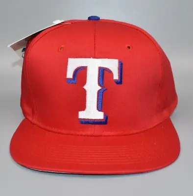 Texas Rangers Logo 7 Vintage 90's Red Snapback Cap Hat - NWT • $29.95