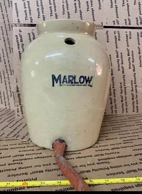 Vintage 1940’s Marlow Crock- 14” Tall Wine/Milk/ Or Water Cooler • $64.44