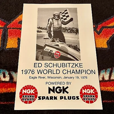 🏁 ‘76 YAMAHA SRX 440 World Champion Snowmobile Poster Vintage Race Sled (NGK) • $21.88