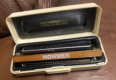Vintage M. Hohner Marine Band Harmonica No 1896 In Original Box Key Of G Germany • $5