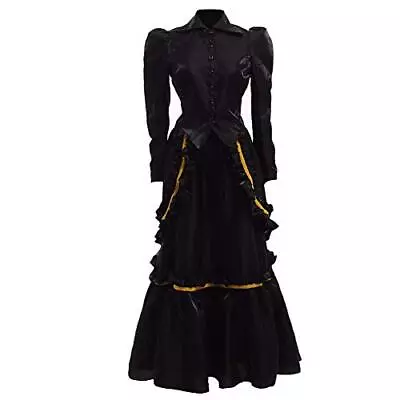 GRACEART Women's Edwardian Victorian Vixen Deluxe Costume Top And Skirt Ball Gow • £31.44