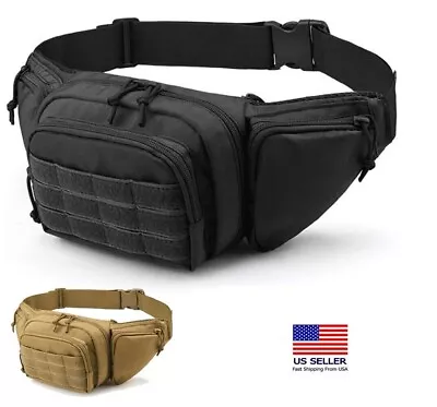 Tactical Pistol Waist Bag Holster Belt Fanny Gun Mag Pouch Airsoft Strap Sling • $5.48