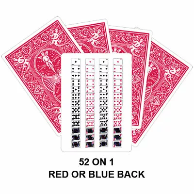 £3.99 • Buy 52-1 Card Magic Trick BICYCLE Back Easy Magic Card Trick Gimmick Card *FAST POST