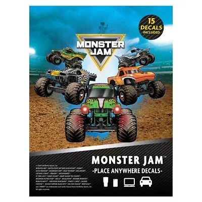 Monster Jam Licensed Trucks Decal Pack - Set Of 15 Monster Truck Stickers USA • $14.99