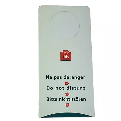 Vintage Ibis Hotel Do Not Disturb Door Knob Sign Hanger 24156 Germany • $7