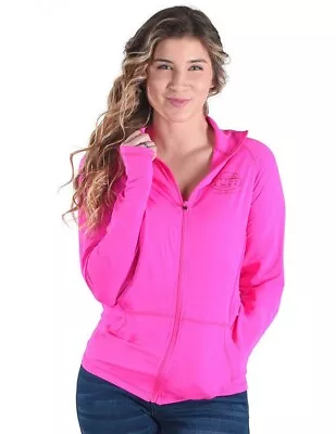 Cowgirl Tuff Western Jacket Womens Breathe Zip Hot Pink 100489 • $69.94