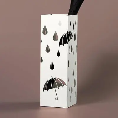 $59.99 • Buy Metal Modern Umbrella Stand Holder White Umbrella  Garden Outdoor Parasol Base H