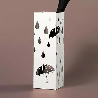 Metal Modern Umbrella Stand Holder White Umbrella Garden Outdoor Parasol Base Ho • $34.95