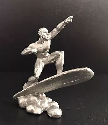 Pewter SILVER SURFER Villain Superhero Marvel Avengers Silver Metal Figurine G • $9.95