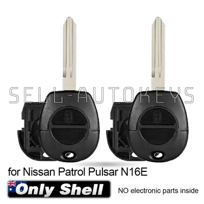 2x Suitable For Nissan Patrol Pulsar N16E 2001-2013 Remote Key Shell Case Fob • $17.09