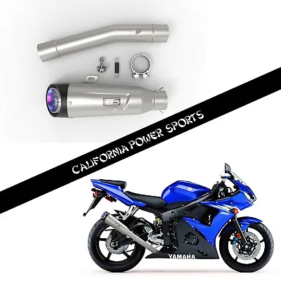 CPS SLIP ON PIPE MUFFLER EXHAUST FIT For Yamaha YZF R6 R6s 2003-2009 06 07 08 T2 • $149.99