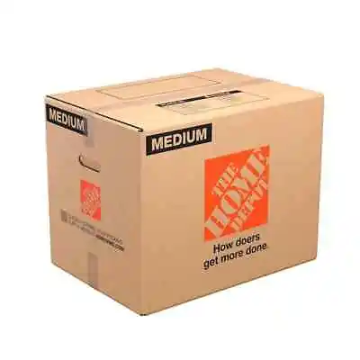 21 In. L X 15 In. W X 16 In. D Medium Moving Box With Handles 10-Pack Heavy Duty • $17.32