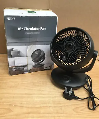 Air Circulator Desk Fan Fans Cooling Quiet Bedroom Silent Table Oscillating Fa • £28