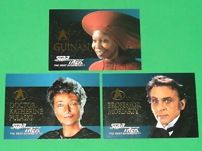£14.84 • Buy 1995 Star Trek Next Generation Season 2 CHARACTER INSERT 3 Card Set S10 S11 S12!