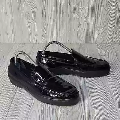 Tod's Black Patent Leather Loafers Women's 7.5 • $89