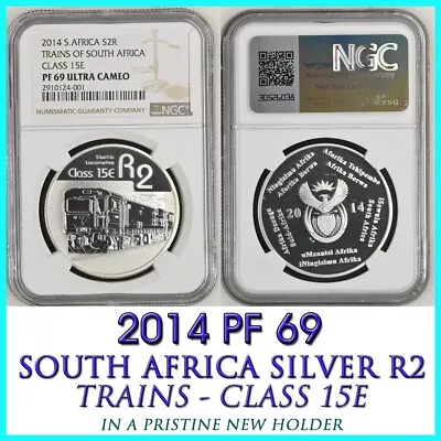 2014 South Africa R2 NGC PF 69 DIESEL ELECTRIC TRAINS CLASS 15E  Silver 2 RAND • $288