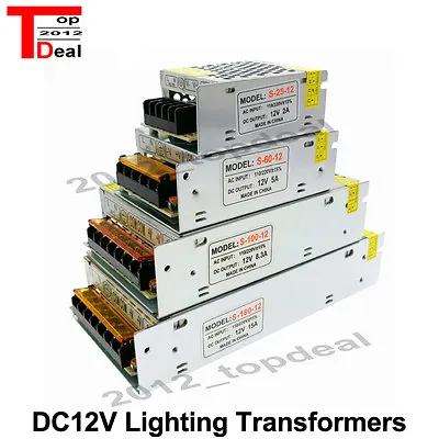 Lighting Transformers DC12V Driver For LED Strip Power Supply 60W 100W 200W 300W • $2.20