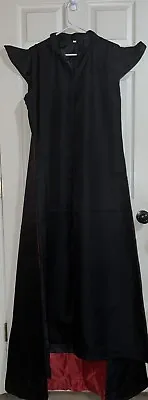 Black Cap Sleeve  Maxi Dress W/ Cape  Gothic Halloween  Cosplay • $23