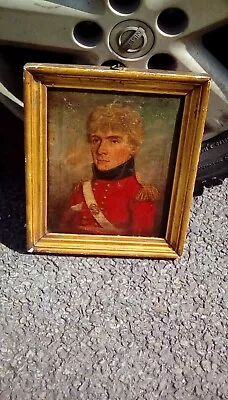 British 19th Century Military Oil Painting Portrait Red Coat Uniform Soldier • £3995