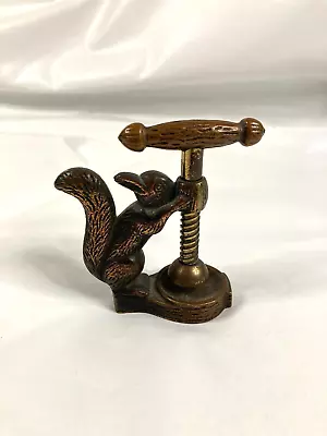 $39.99 • Buy Vintage Ges Geschutzt Bronze Squirrel Nutcracker - Germany - Heavy