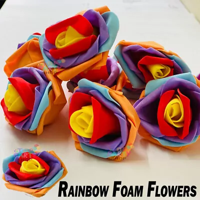 500 Foam Mini Roses Flower For Crafts DecorationHair TiarasHome DecorCraft UK • £12.11