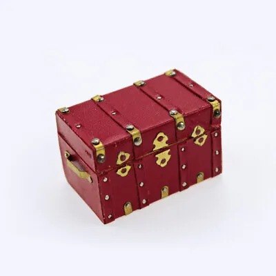 $8.69 • Buy 1pc Vintage Luggage 1/6 Dollhouse Miniature Suitcase Box Decoration Accessories