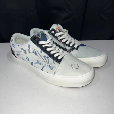 $80 • Buy Vault X Vans Old Skool VR3 LX PATCHWORK Denim White Blue SZ 12 VN0005WS448 RARE
