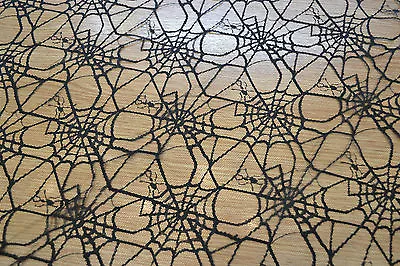 Spiderweb Net Lace Halloween Fabric Cobweb Spiders Gothic Vintage • £5.99