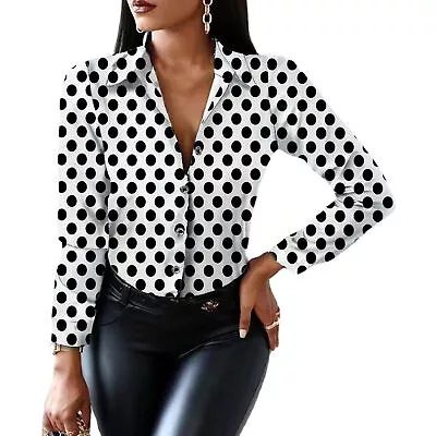 Women Shirt Slim Fit Breathable Women Elegant Office Ladies Shirt Blouse • $23.21