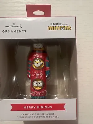 Christmas Minion Hallmark Ugly Sweater Ornament  Merry Minions FREE SHIPPING • $13.99