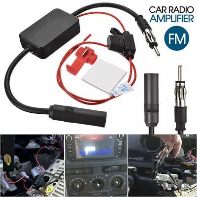Strengthen Booster Radio Aerial Splitter AM FM Signal Amplifier Car Antenna • $13.49
