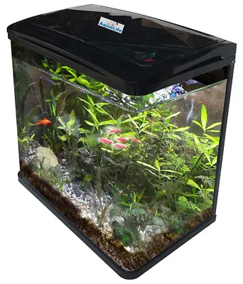 $69.95 • Buy Fish Tank 10L Aquarium Curved Glass / Activated Charcoal Carbon Filter Pellets 