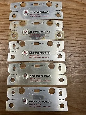 Motorola MOTRAC MOCOM-70 Used Control Head Escutcheon Faceplate 2 Frequency • $10