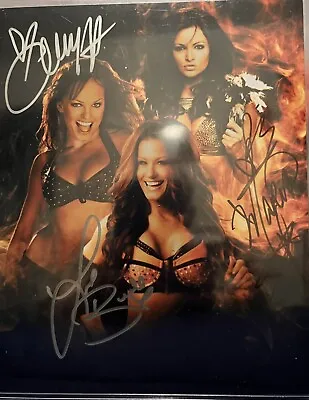 Wrestling (5) 8x10 Autograph Lot/ (1) 11x17 Brooke Autograph Litho/ WWE/TNA/Diva • $29.28