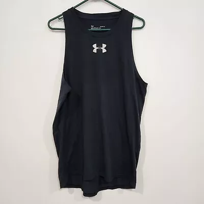 Under Armour Black Activewear Tank Top Shirt Mens Large Sportswear Gym Fitted • $24.95