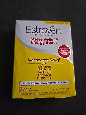 Estroven Menopause Relief Stress Relief & Energy Boost 28 Cplts (O8) • $22