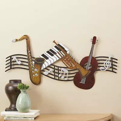 Musical Notes Jazz Blues Instruments Home Wall Hanging Decor • $50