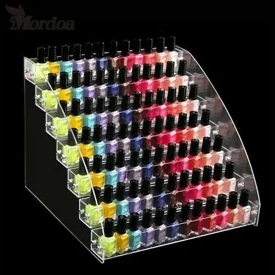 Acrylic Nail Polish Display Organizer Rack Holder Clear Stand Layers Storage • $12