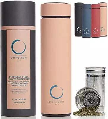 THERMOS With Infuser Stainless Steel Insulated Tumbler Leakproof PURE ZEN TEA • $48.03