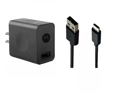 OEM Genuine Motorola Rapid USB Charger Adapter 5V/2A (C-P35) - USB Type-C Cable • $14.95