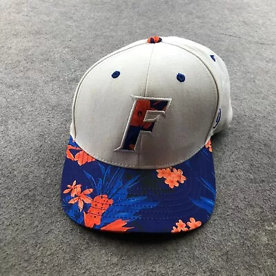 Florida Gators Hat Cap Mens Snapback White Blue Floral Embroidered  Logo NCAA * • $18.98