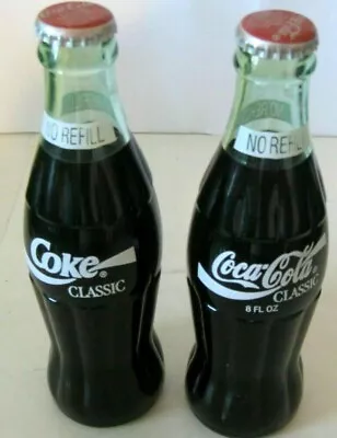 Coca Cola Vintage Coke Bottles 8 Fl. Oz. 2 Bottles Soda • $21.87