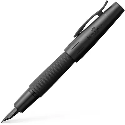 NEW Faber-Castell E-Motion Pure Matte Black Fountain Pen Medium EMotion • $143.50